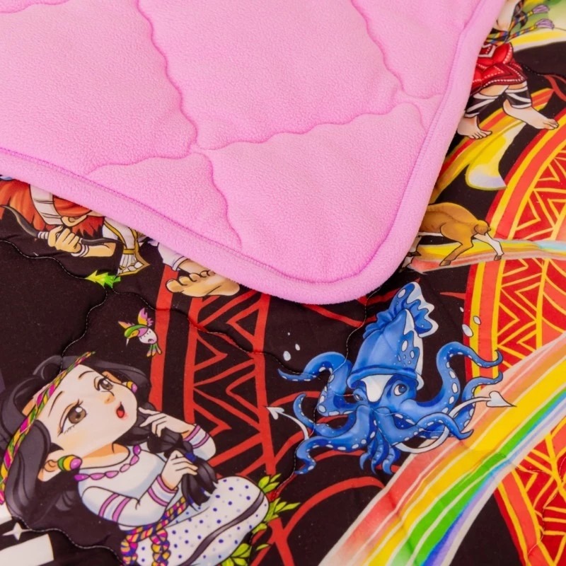 【卓瑩官方直營】CINN卓瑩光波-IP心夢X數位皮羅-奈米遠紅外線-原民文化設計毯被-145cm * 205cm-細節圖3