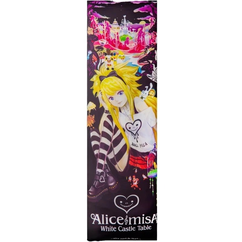 【卓瑩官方直營】CINN卓瑩光波-IP心夢X數位皮羅★Alice misA★餐桌白城市豐華夜宴-雙面長抱枕套150*50-細節圖2