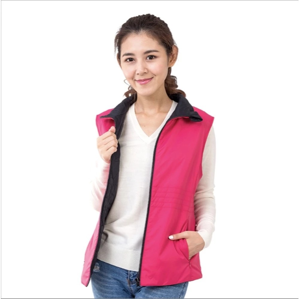 【卓瑩官方直營】奈米遠紅外線-女雙面背心(贈四季版頸圍)-細節圖2