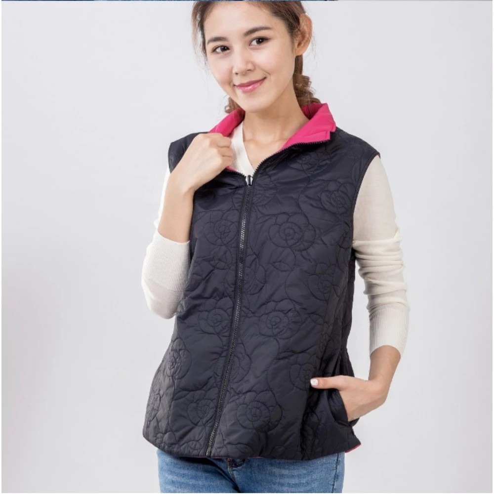 【卓瑩官方直營】奈米遠紅外線-女雙面背心(贈四季版頸圍)-細節圖8