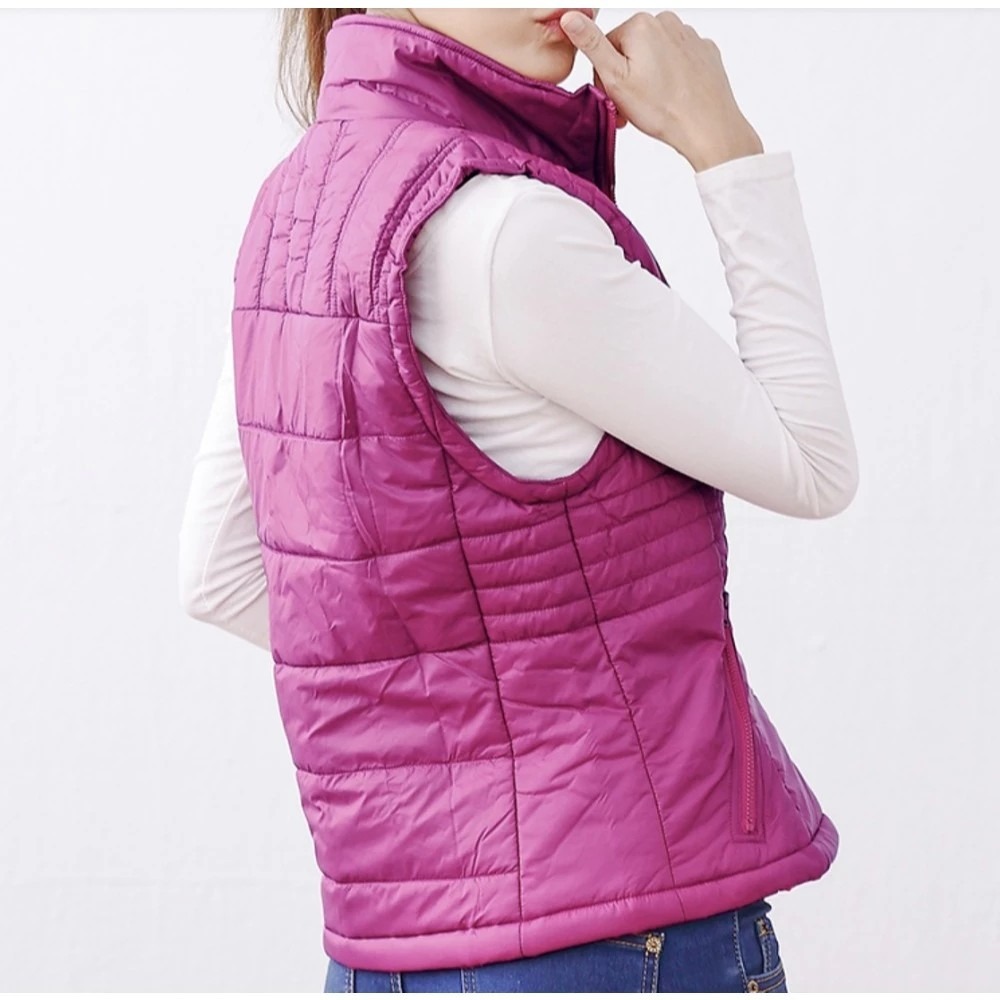 【卓瑩官方直營】奈米遠紅外線-女桃紅背心(贈四季版頸圍)-細節圖3