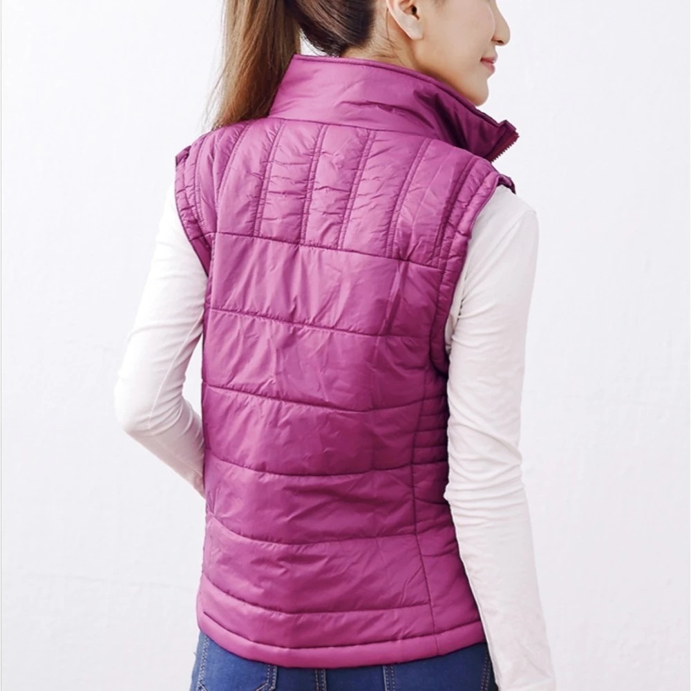 【卓瑩官方直營】奈米遠紅外線-女桃紅背心(贈四季版頸圍)-細節圖4