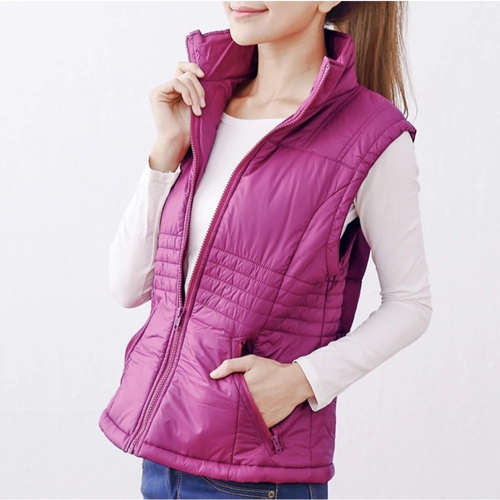 【卓瑩官方直營】奈米遠紅外線-女桃紅背心(贈四季版頸圍)-細節圖7