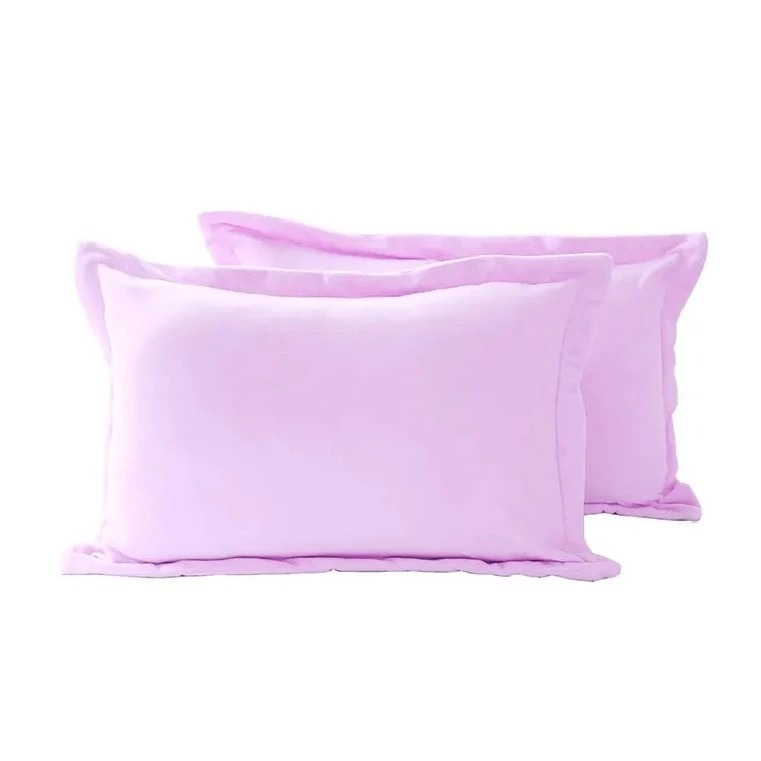 【卓瑩官方直營】奈米遠紅外線-粉紫刷毛枕套-2入-細節圖2