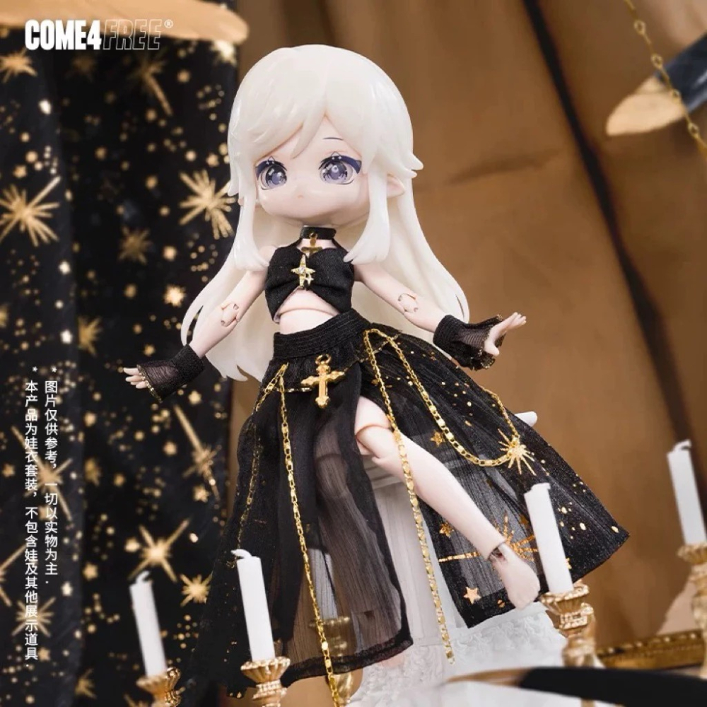 【現貨】 come4free 童話系列 12分 BJD 娃衣 夜神(不含娃)-細節圖2