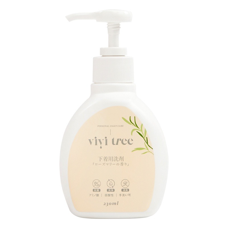 現貨！日本原裝 VIVI TREE 私密衣物抗菌手洗精 230ml 罐裝/補充包 私密洗 內衣褲-規格圖1