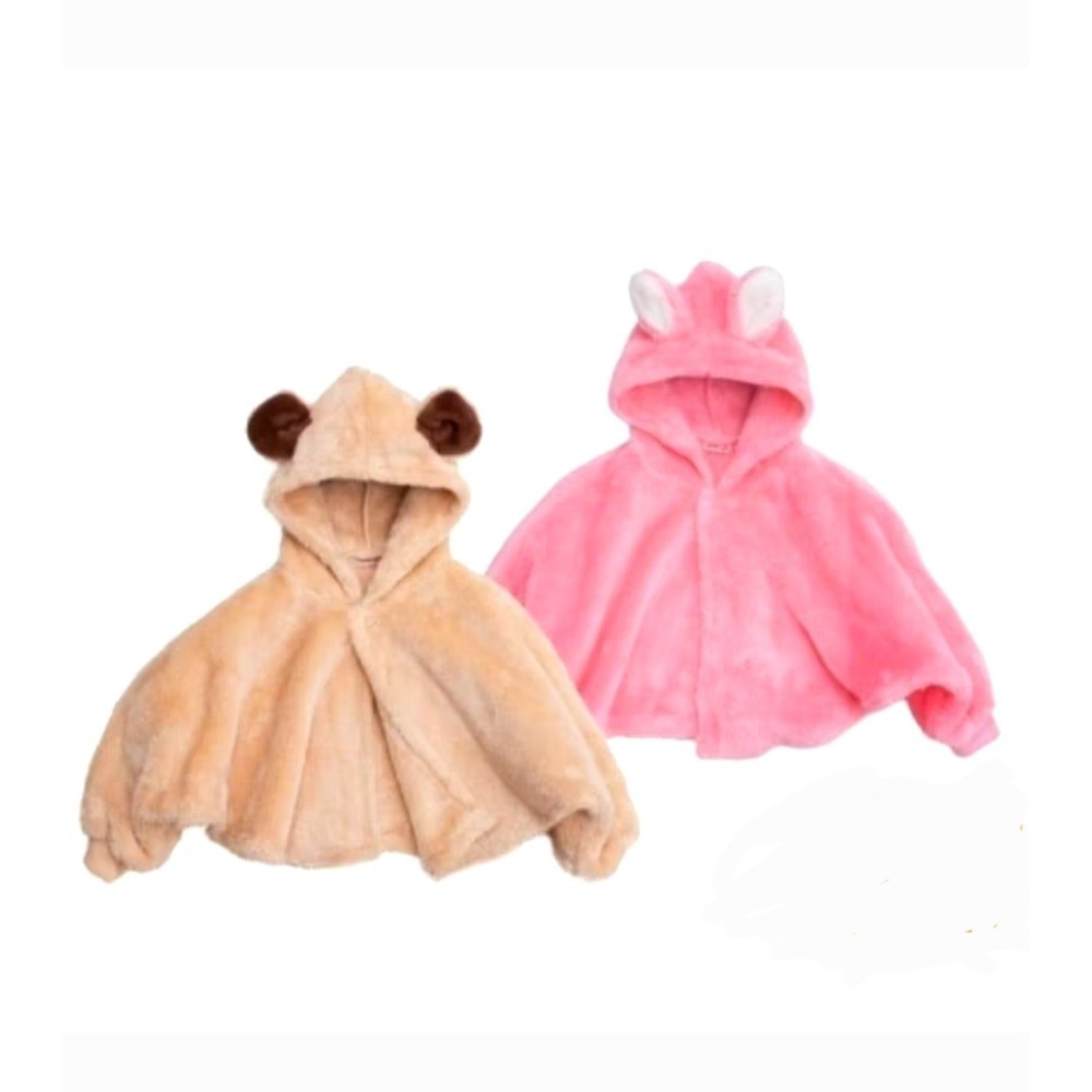 【現貨/全新】明治兔子斗篷（剩粉色）-細節圖3