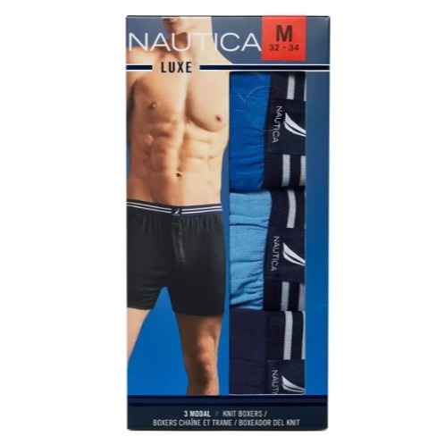 購Happy~NAUTICA 男針織平口褲三入 美國尺寸 #1067110-細節圖4