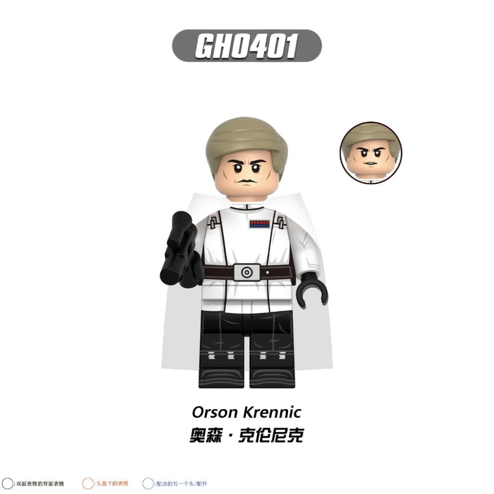 【積木反斗城】G0154奧森 本齊中士 卡西安安多 蓋瑞爾中士 帝國陸軍士兵 安全部隊 風暴兵星際大戰人偶積木-細節圖2