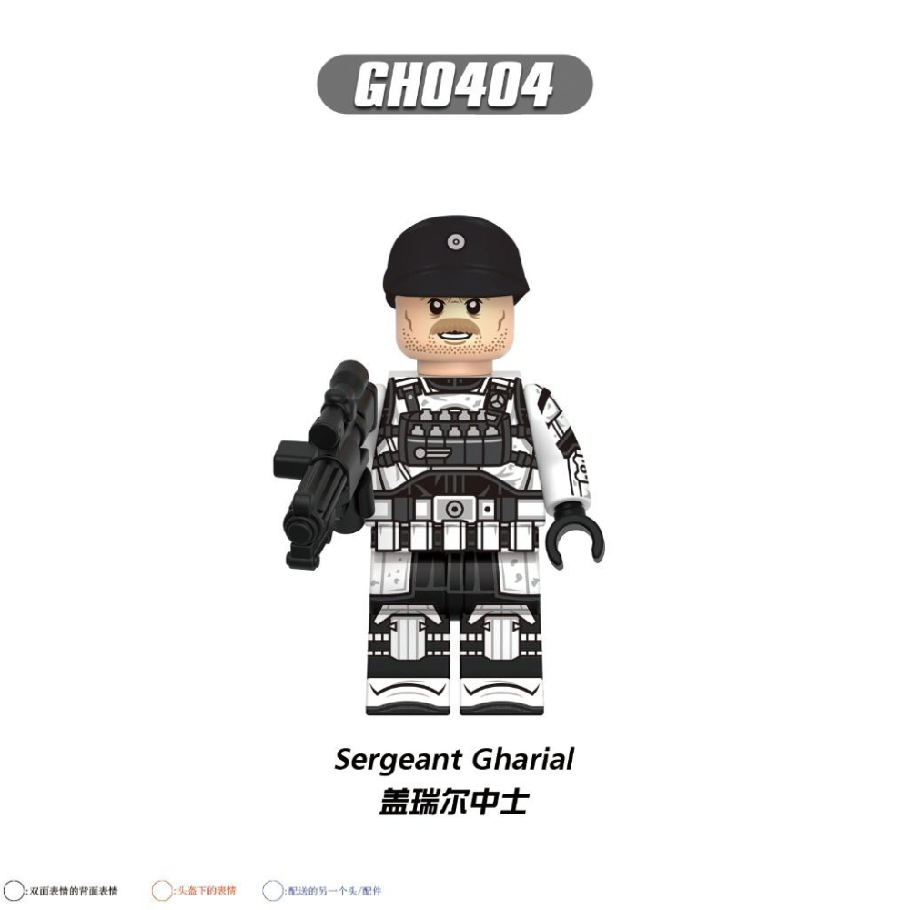 【積木反斗城】G0154奧森 本齊中士 卡西安安多 蓋瑞爾中士 帝國陸軍士兵 安全部隊 風暴兵星際大戰人偶積木-細節圖5