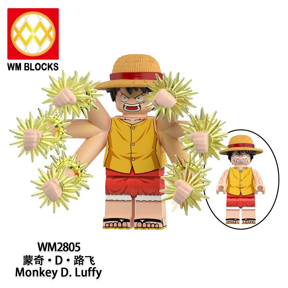 【積木反斗城】WM6194 海賊王 魯夫 路飛 索隆 卡普 艾斯 四檔魯夫 赤犬 夢靨魯夫 航海王 人偶 積木-細節圖5
