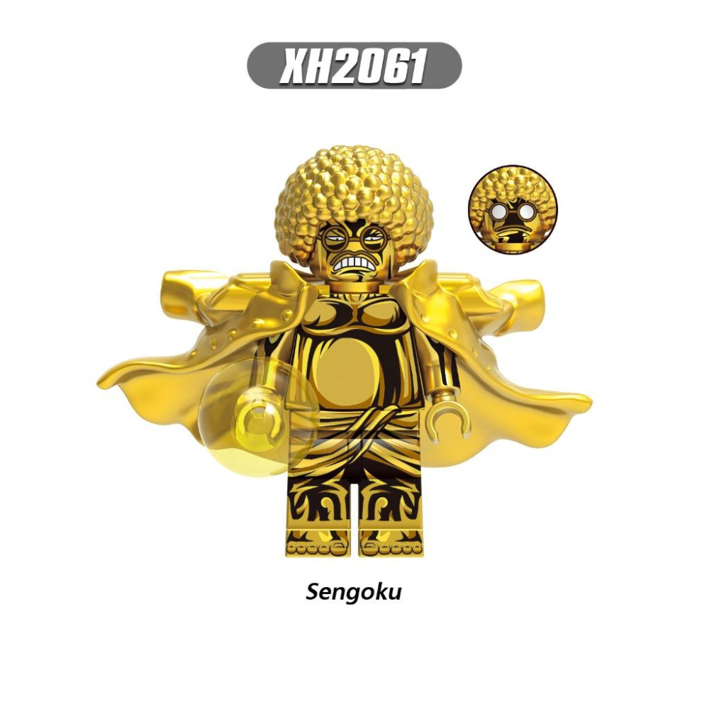 【積木反斗城】X0355 海賊王 航海王 魯夫 索隆 艾斯 薩波 白鬍子 愛德華 紐蓋特 戰國 羅 人偶積木-細節圖9