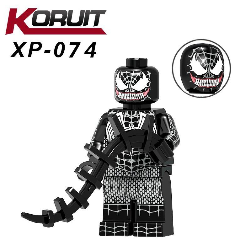 【積木反斗城】KT1010猛毒 毒液美隊蜘蛛人XP075毒液美隊XP078美國隊長XP076蜘蛛俠XP071英雄人偶積木-細節圖5