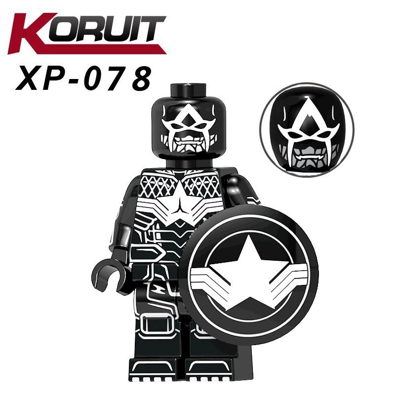 【積木反斗城】KT1010猛毒 毒液美隊蜘蛛人XP075毒液美隊XP078美國隊長XP076蜘蛛俠XP071英雄人偶積木-細節圖9