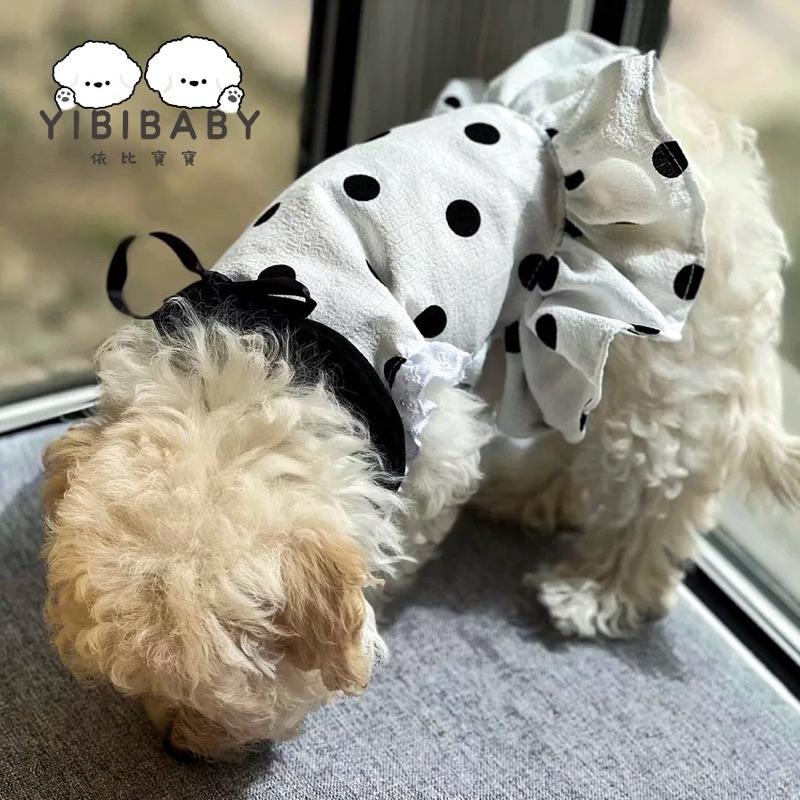 可愛波點裙寵物衣服-細節圖2