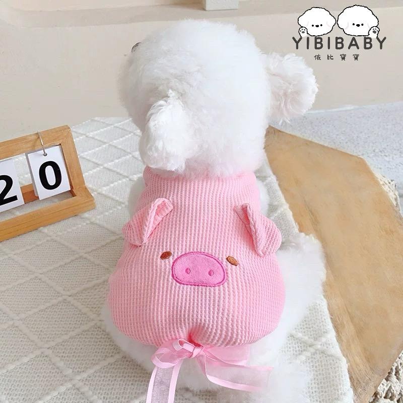 敲可愛寵物背心 熊熊 豬豬 泰迪-細節圖5