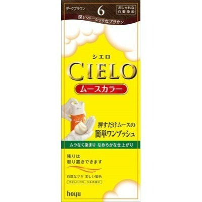 日本代購 宣若 CIELO (黃盒)白髮用 泡沫型染髮劑-規格圖7