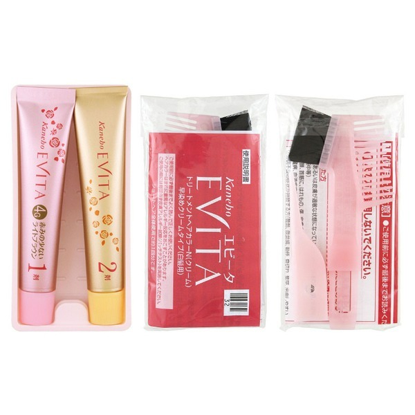 日本 Kanebo EVITA 白髮膠原保濕染髮劑-現貨-細節圖2