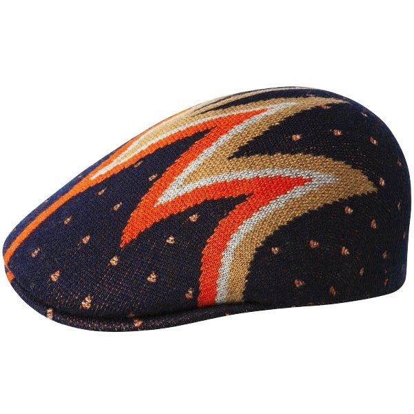 【 柒玖捌零日貨精品 】 優惠促銷 全新正品 KANGOL 507 深藍造型圖騰 鴨舌帽 小偷帽 書報童帽-細節圖2