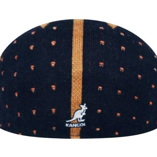 【 柒玖捌零日貨精品 】 優惠促銷 全新正品 KANGOL 507 深藍造型圖騰 鴨舌帽 小偷帽 書報童帽-細節圖4