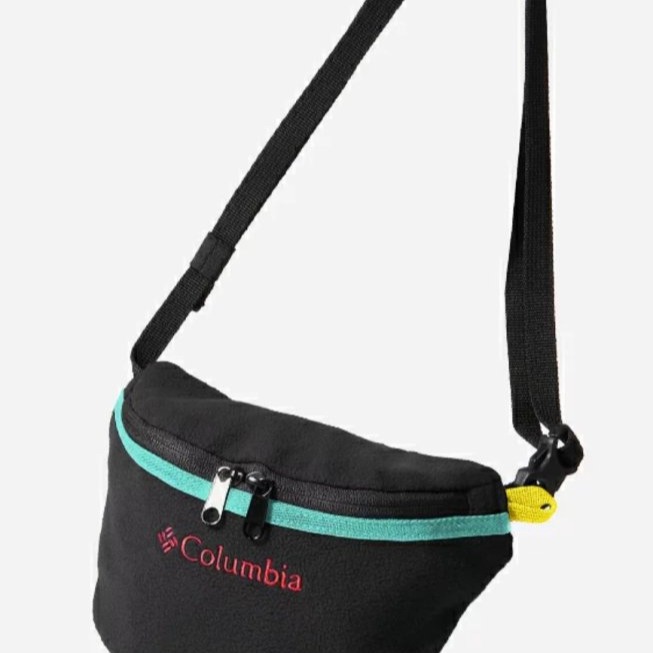 【 柒玖捌零日貨精品 】超優質 日版 全新正品 Columbia 哥倫比亞 黑色質感小腰包 胸包 側背包-細節圖4
