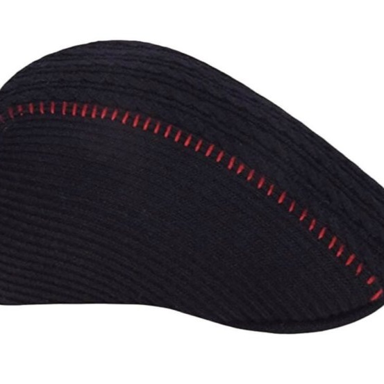 【 柒玖捌零日貨精品 】 優惠促銷 全新正品 KANGOL 507 黑色造型條紋 鴨舌帽 小偷帽 書報童帽-細節圖2