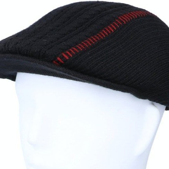 【 柒玖捌零日貨精品 】 優惠促銷 全新正品 KANGOL 507 黑色造型條紋 鴨舌帽 小偷帽 書報童帽-細節圖6