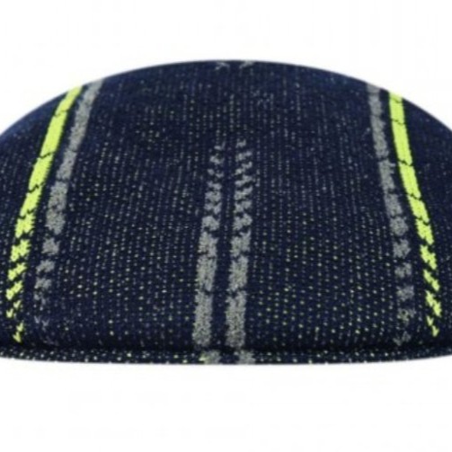 【 柒玖捌零日貨精品 】 優惠促銷全新正品 KANGOL 504 深藍色黃綠條紋 鴨舌帽 小偷帽 書報童帽-細節圖4