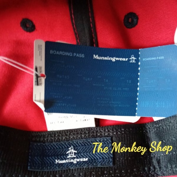 【 柒玖捌零日貨精品 】全新正品 Munsingwear 企鵝 紅色黑色 棒球帽 鴨舌帽 老帽 高爾夫球帽-細節圖5