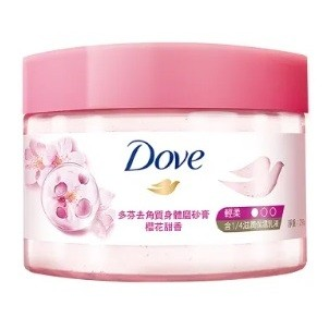 Dove 多芬 去角質冰淇淋身體磨砂膏298g 藍莓雪酪香 櫻花 薰衣草 櫻桃莓果 石榴 奇異果 餅乾 【欣毅工作坊】-規格圖1