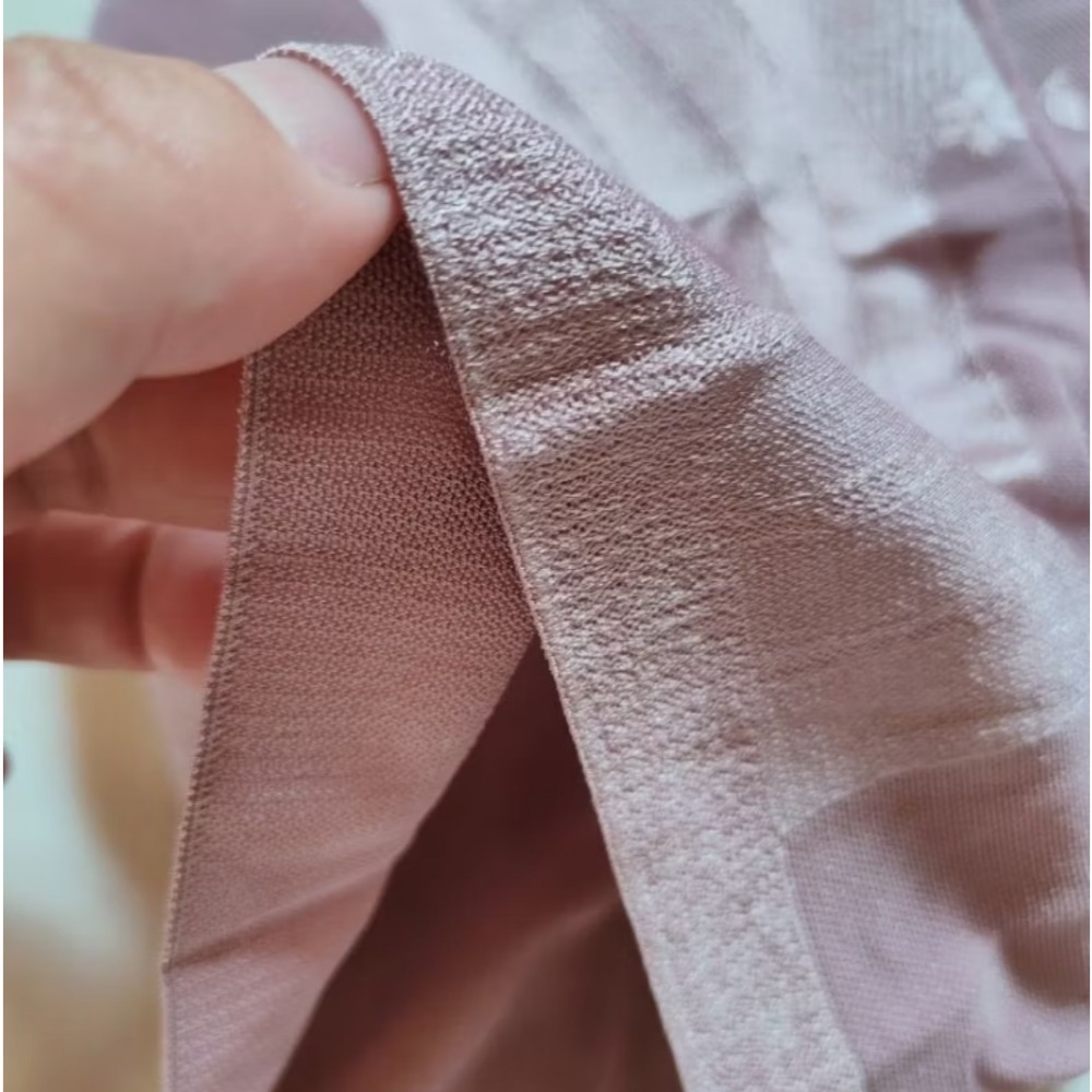 霧紫色輕薄款M 曼黛瑪璉 中腰 中管 無痕修飾褲 束褲-細節圖4