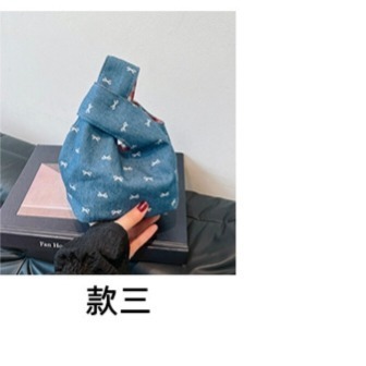 韓系刺繡帆布手提水桶包-規格圖1