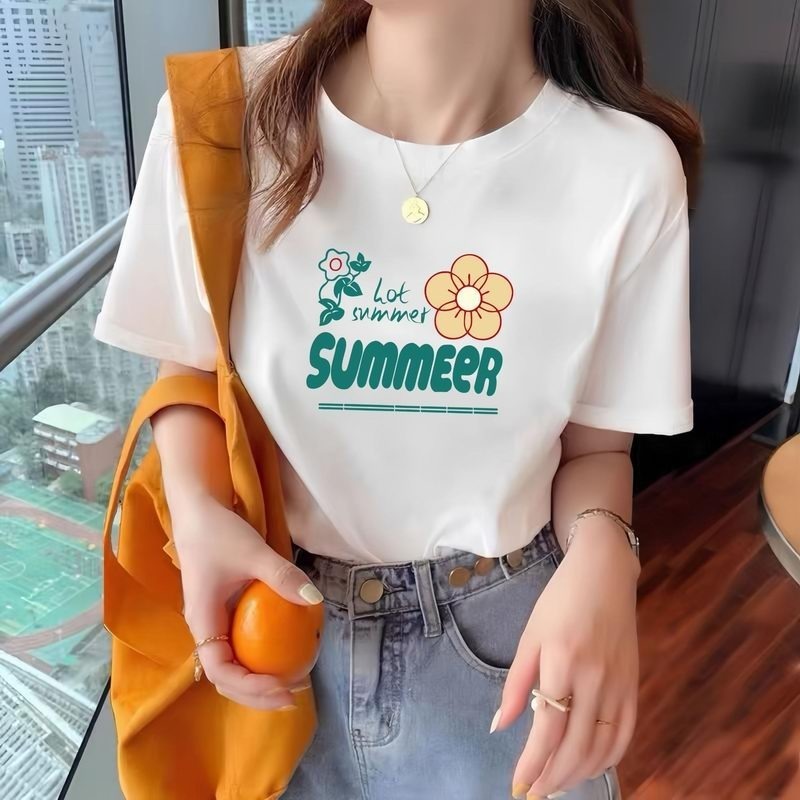 🔅夏季純棉卡通印花短袖T恤-規格圖1
