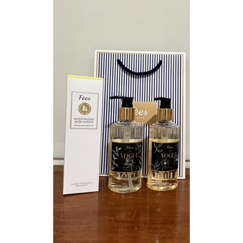 買1送2！限量特價！全新【VOGUE X Fées Beauté 法緻 諾曼第茉莉髮膚賦活組】含沐浴油 髮浴 身體乳/乳-細節圖2
