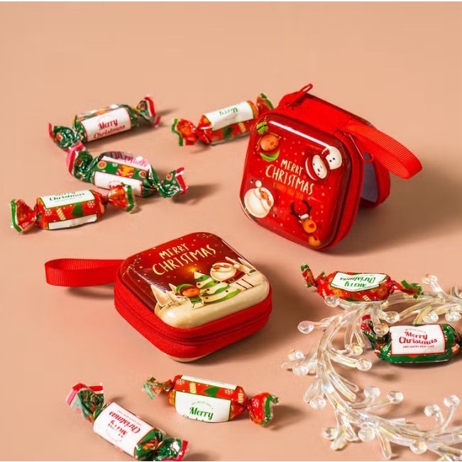 每組包含4款各一個！全新🎁禮物 🎄聖誕錫盒/鐵盒 韓國 大創 收納盒 裝飾盒-細節圖3