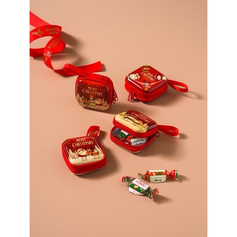 每組包含4款各一個！全新🎁禮物 🎄聖誕錫盒/鐵盒 韓國 大創 收納盒 裝飾盒-細節圖8