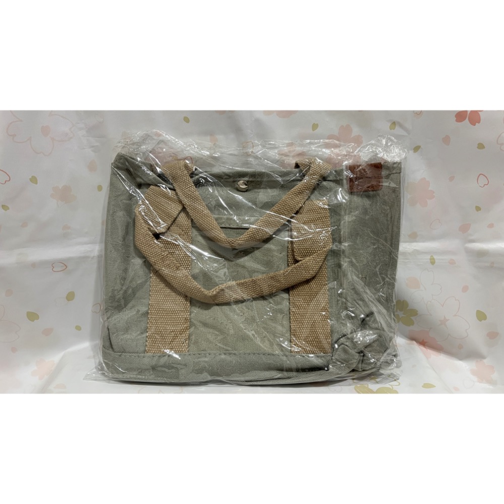 只有一個！全新未拆【BLACK HAMMER 經典多隔層手提帆布包 綠色】手提包/收納袋/便當袋/媽媽包/帆布袋/收納包-細節圖9