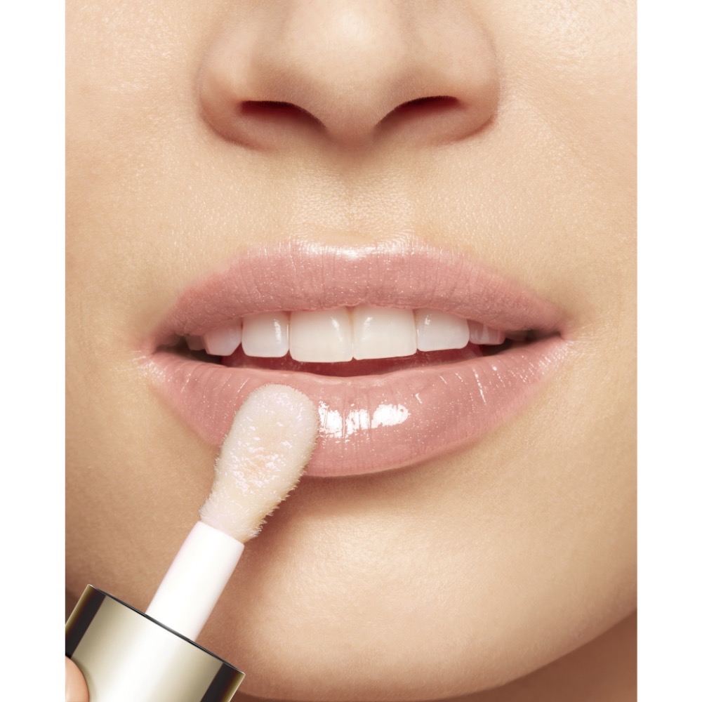 限量特價！全新完整盒裝【CLARINS 克蘭詩 彈潤植萃美唇油 黑白棋盤限定版 7ml(皇后白)】唇油 $199/支-細節圖4