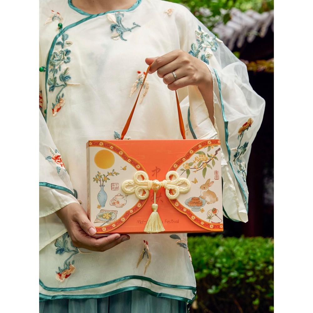 6格月餅包裝盒 蛋黃酥包裝盒 中秋包裝盒 6粒月餅盒 烘焙包裝盒 中秋禮盒-細節圖4