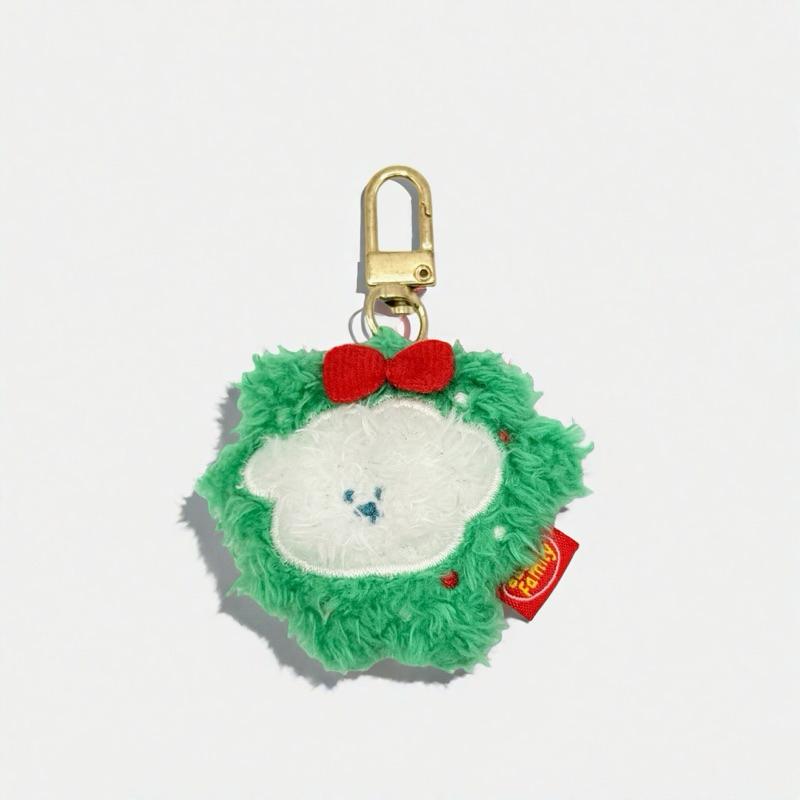 KJ Select🔥現貨 韓國Butter Family 鑰匙圈 聖誕限定 吊飾 聖誕節 奶油家族 掛飾-細節圖3