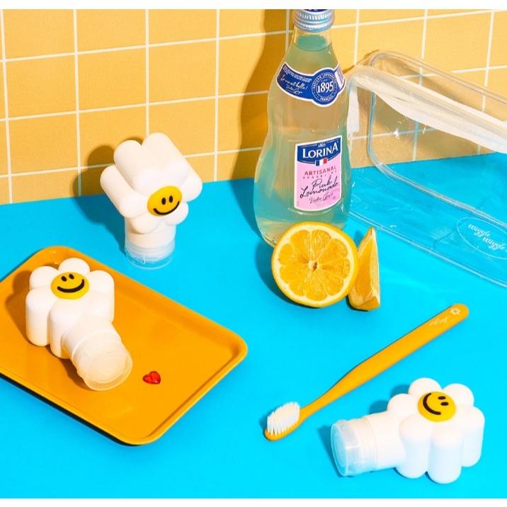 [KJ Select] Wiggle Wiggle 旅行用分裝瓶 3 入組（小熊款） 🧸 （笑臉小花款）🌼-細節圖3