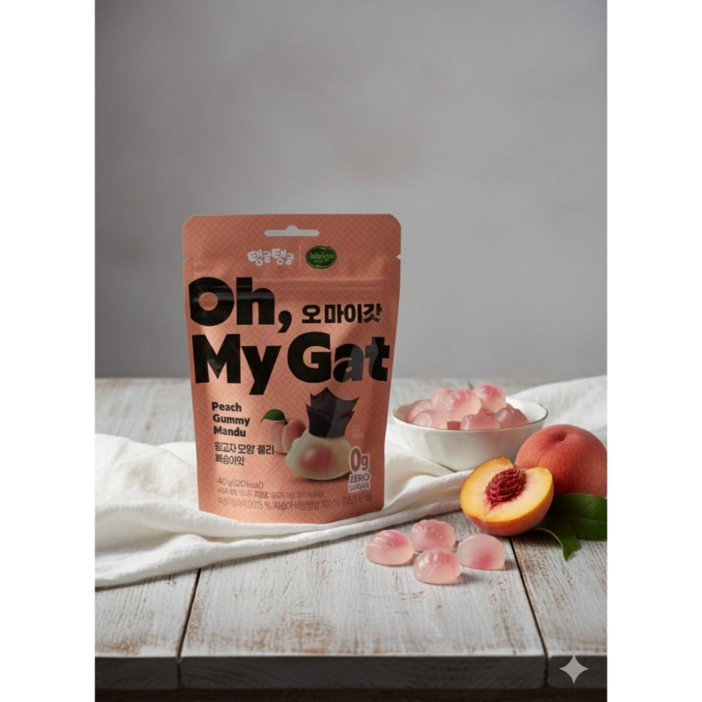 [KJ Select] 現貨 隔日到貨 韓國樂天超市最新oh my Gat 夾心軟糖 水蜜桃/葡萄-細節圖2
