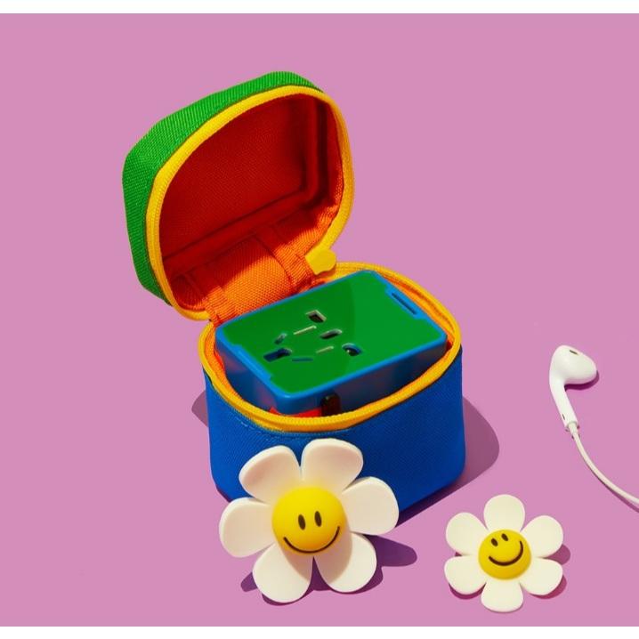 [KJ Select] 現貨 隔日到貨Wiggle Wiggle 萬國旅行轉接頭 彩色積木造型 附收納包 韓國代購正品-細節圖2