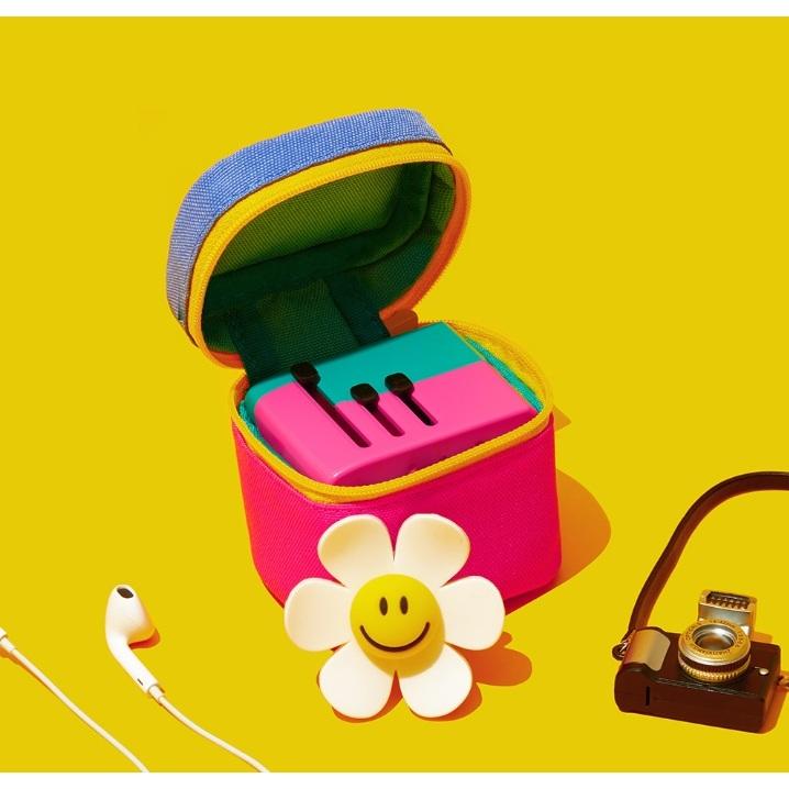 [KJ Select] 現貨 隔日到貨Wiggle Wiggle 萬國旅行轉接頭 彩色積木造型 附收納包 韓國代購正品-細節圖3