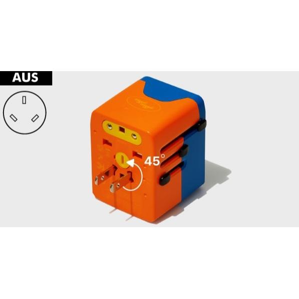 [KJ Select] 現貨 隔日到貨Wiggle Wiggle 萬國旅行轉接頭 彩色積木造型 附收納包 韓國代購正品-細節圖6