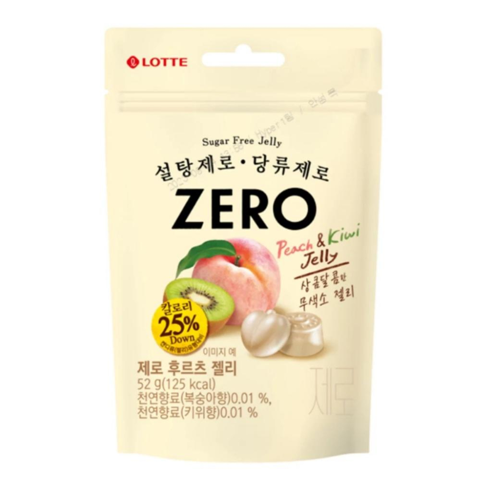 KJ Select 韓國 LOTTE 樂天 ZERO無糖薄荷糖  薄荷/水蜜桃 / ZERO軟糖 水果軟糖/柑橘柚子風味-細節圖5