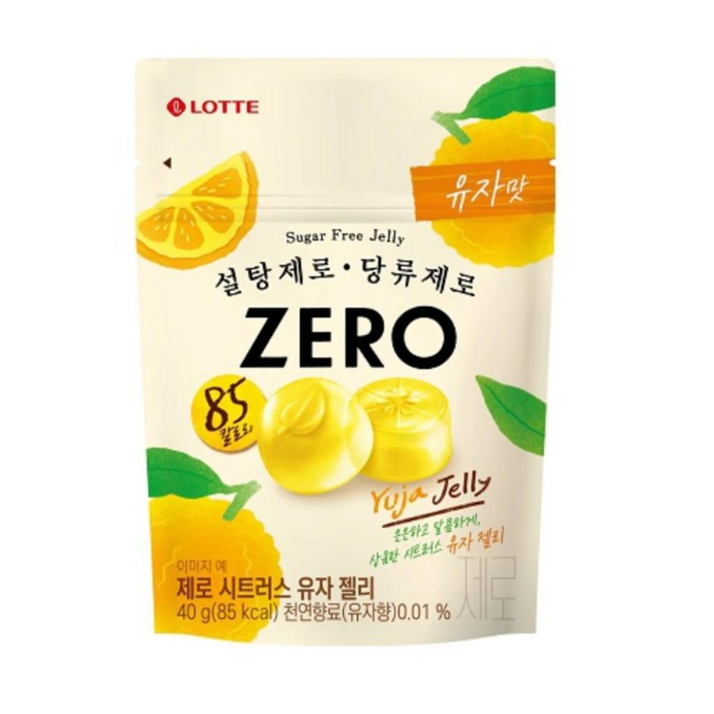 KJ Select 韓國 LOTTE 樂天 ZERO無糖薄荷糖  薄荷/水蜜桃 / ZERO軟糖 水果軟糖/柑橘柚子風味-細節圖6