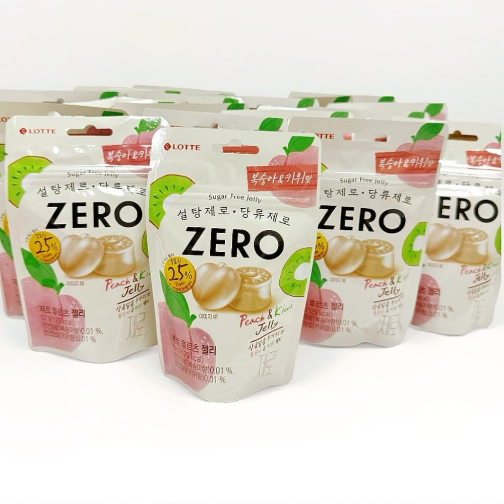 KJ Select 韓國 LOTTE 樂天 ZERO無糖薄荷糖  薄荷/水蜜桃 / ZERO軟糖 水果軟糖/柑橘柚子風味-細節圖7