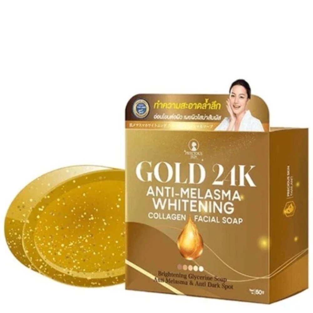 【現貨】泰國代購 Gold 24k 抗黃褐斑潔面皂-細節圖4