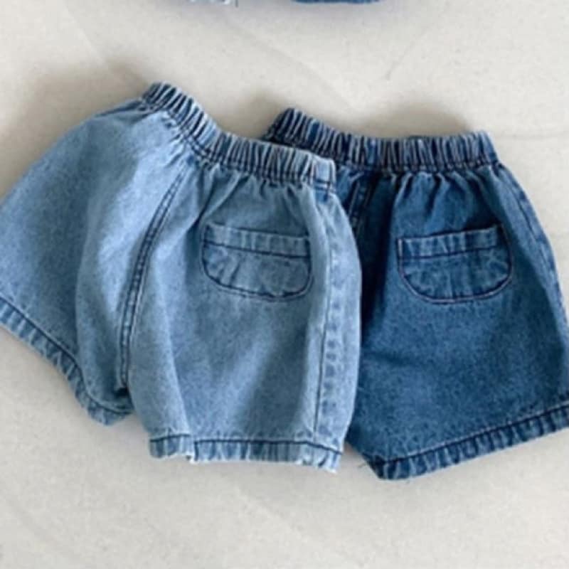 兒童｜水洗牛仔小短褲-細節圖2